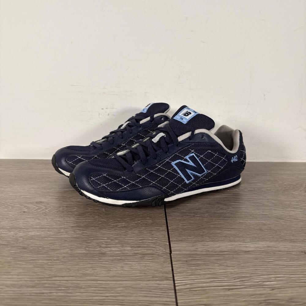 New Balance 442 Womens Blue Quilted Low Top Shoe Trainer Athletic Size 9.5